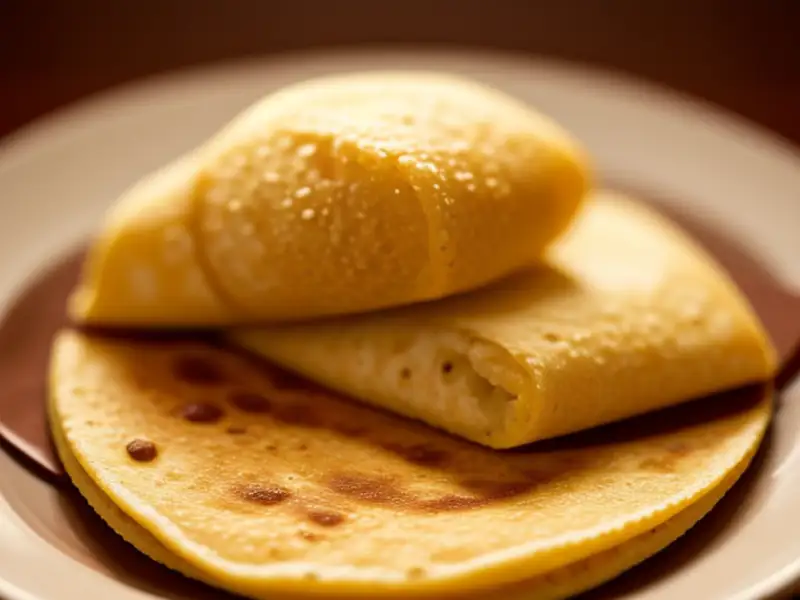 Ada dosa, panquecas de arroz e lentilha de Kerala