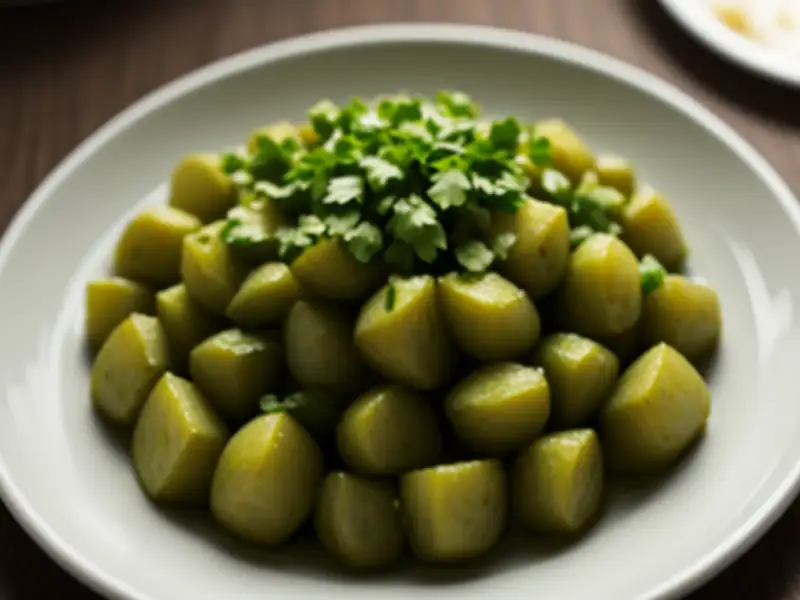 Aloo peyaj, batata e cebola salteadas com especiarias