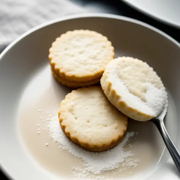 Amerikanische Biscuits mit Butter und Milch