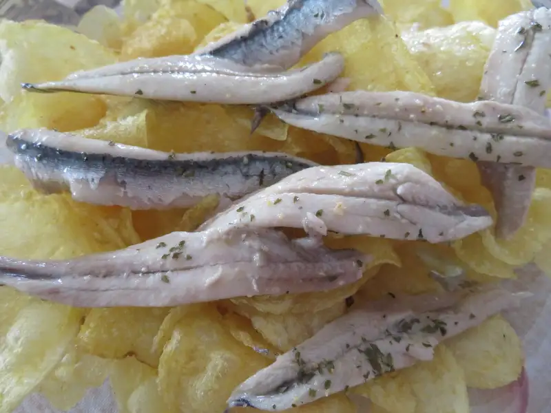 Anchoïes à la vinaigrette