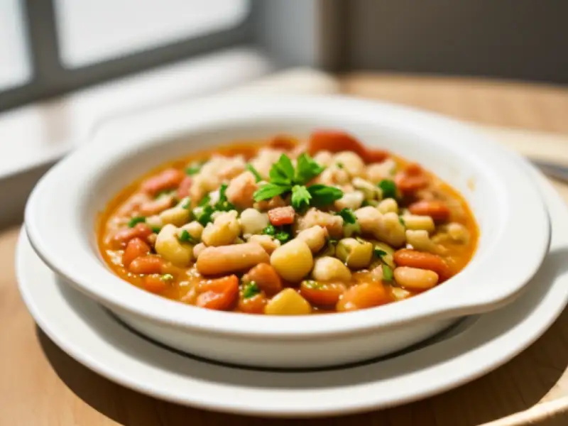Anchovas braseadas com toucinho e cebolinha
