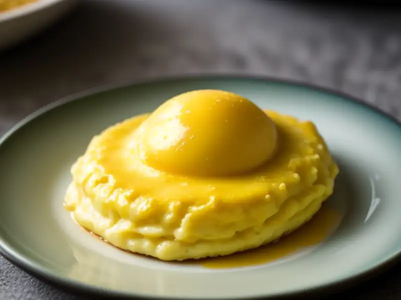 Apple crumble omelette