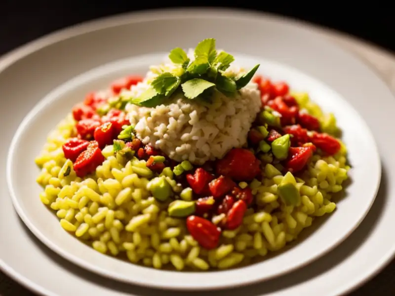 Arroz con carne de cordero