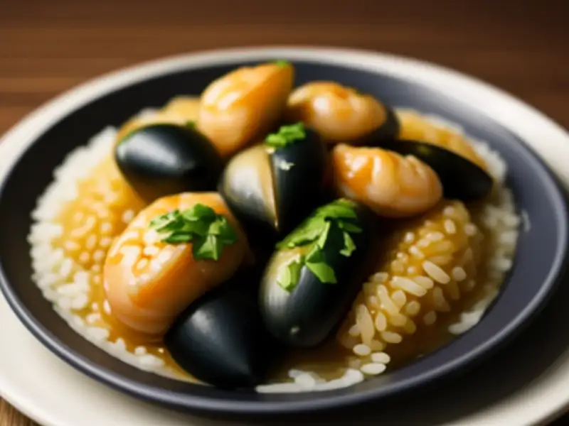arroz con gambas