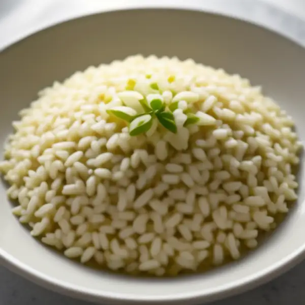 Arroz integral y arroz blanco natural con aceite de oliva.