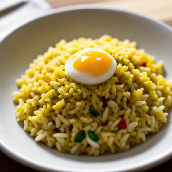Arroz salteado con pimienta blanca y anchoas