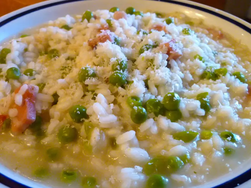 arroz y judías verdes