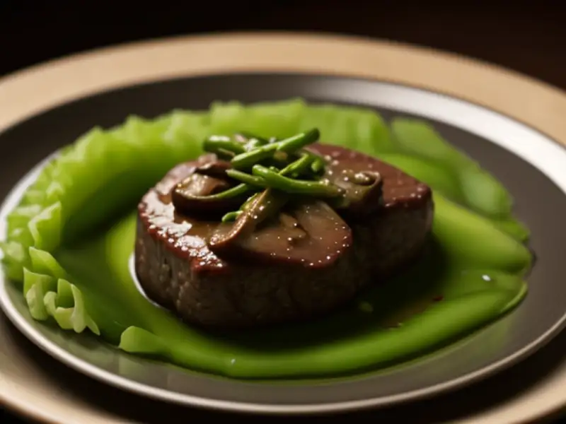Asian-style beef with vegetables and soy sauce