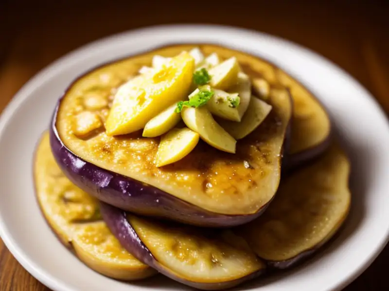 Knapperige aubergine-chips