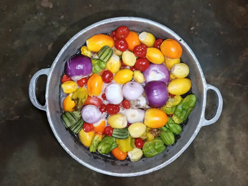 Aubergine- en tomatensaus