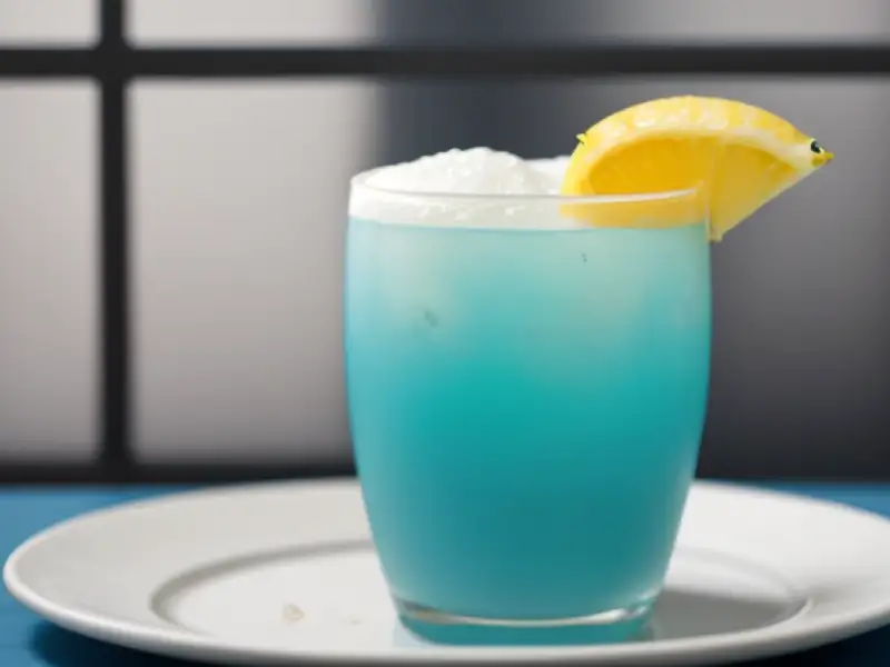 Azurro, coquetel azul de frutas tropicais