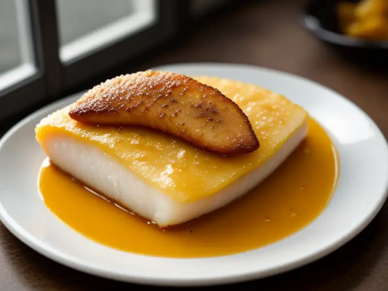 Bacalhau frito com xamfaina