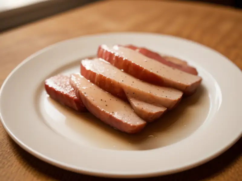 Bacon caseiro curado na sidra e defumado em madeira de macieira
