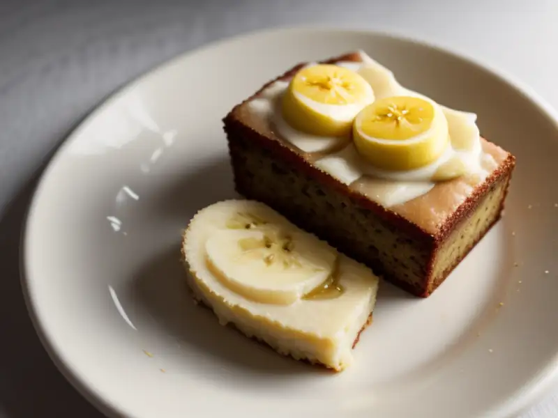 Zachte bananencake