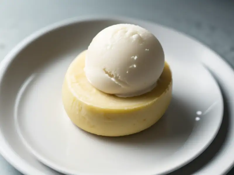 Banana and coconut milk ice cream