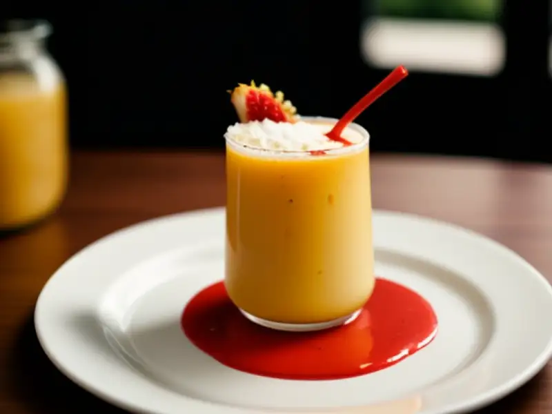 Banana Mama, long drink caribenho com rum e abacaxi