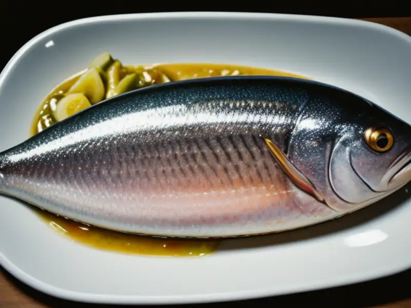Bangus como sardinha, na panela de pressão