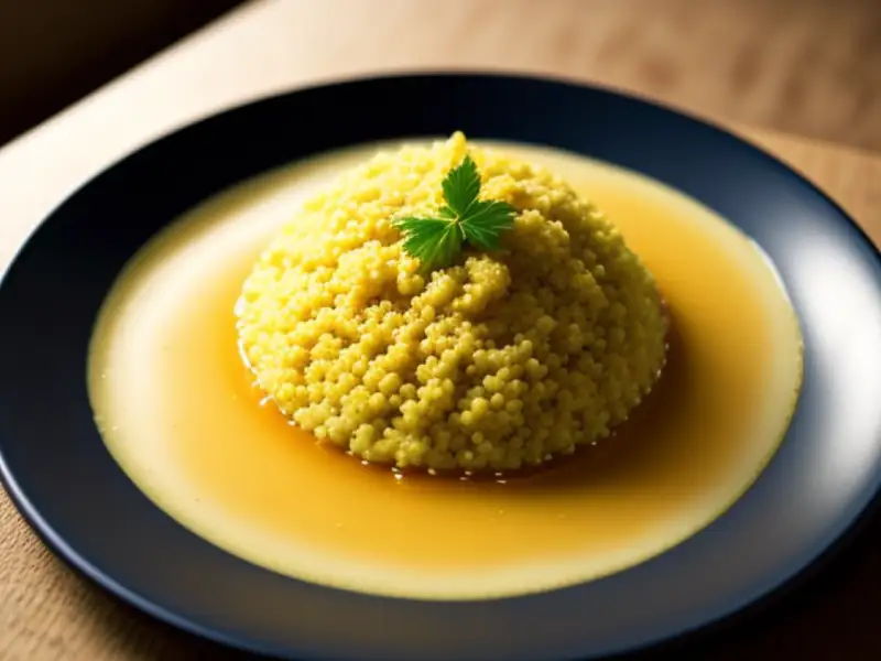 Bassi Salé (Senegalese couscous with meat and vegetables)