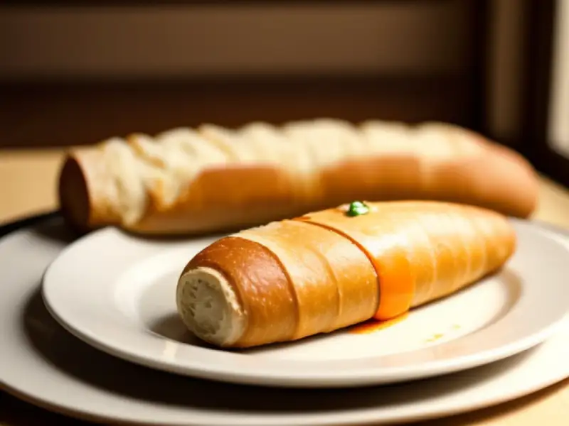 Bastoncini ripieni con due creme di peperoni