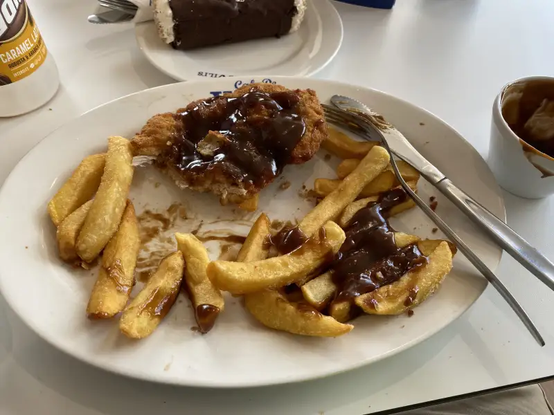 Batatas fritas crocantes