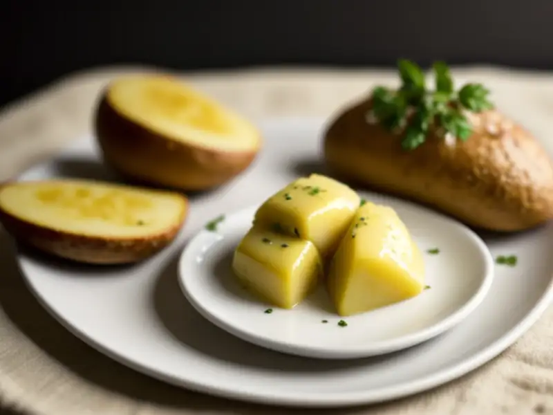 Batatas assadas à moda persa