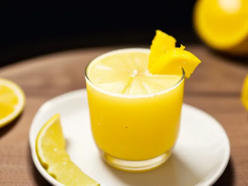 Batida de abacaxi com cachaça