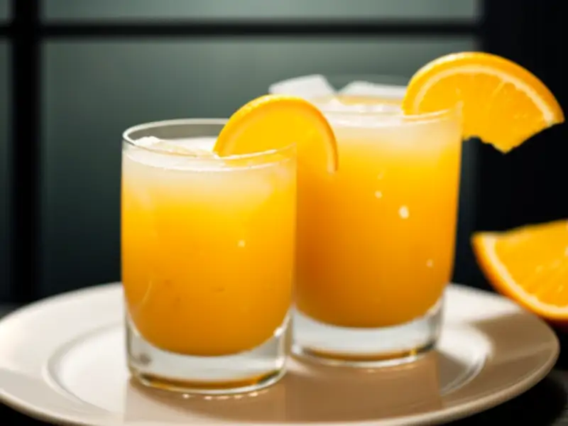 Batida de laranja, coquetel exótico