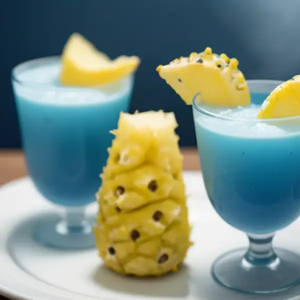 Batida Night in Blue, cocktail bleu à l'ananas