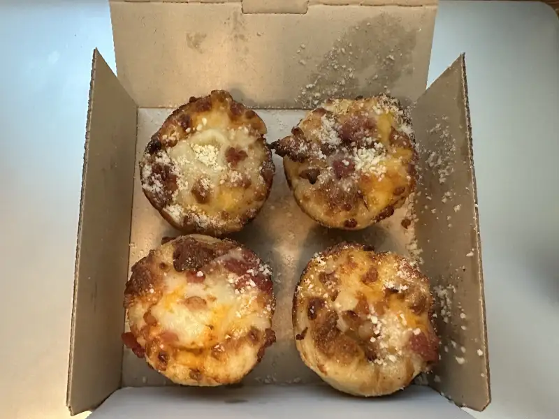 Bacon and cheese beignets