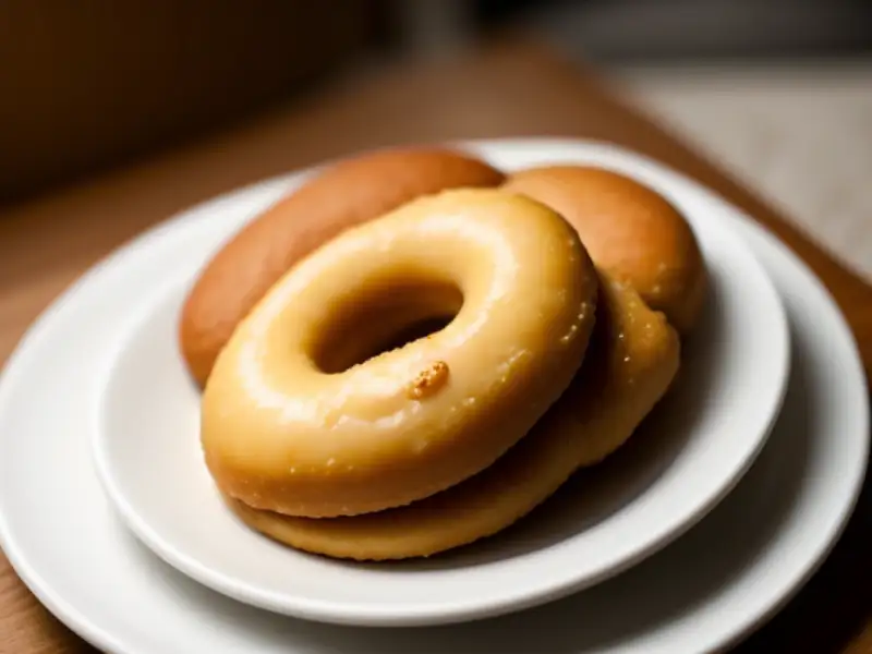 Rijstbeignets met gefermenteerde melk en bruine suiker