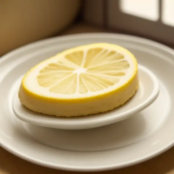 Bensone, biscoito oval de manteiga e limão