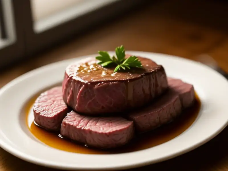 Steakjes van rundvlees, gegrild