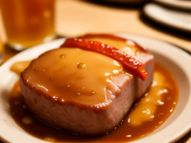 Bife de porco marinado na cerveja à moda da Turíngia