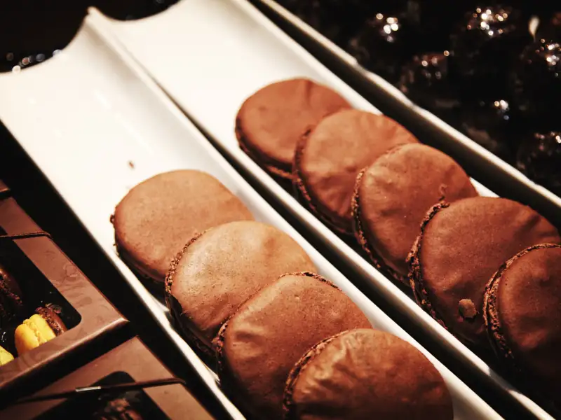 Biscoitos de chocolate sem necessidade de forno