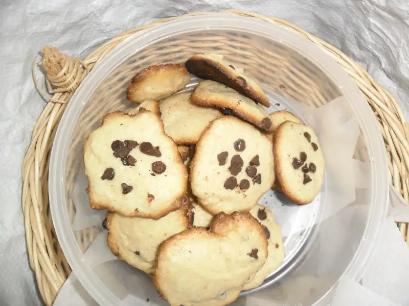 Biscoitos com pedaços de chocolate
