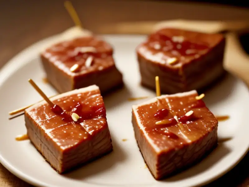 Bò cặp vách, brochettes de bœuf, foie et lard