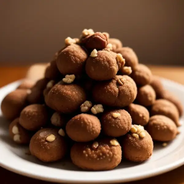 Bocadillos crujientes de chocolate y nueces