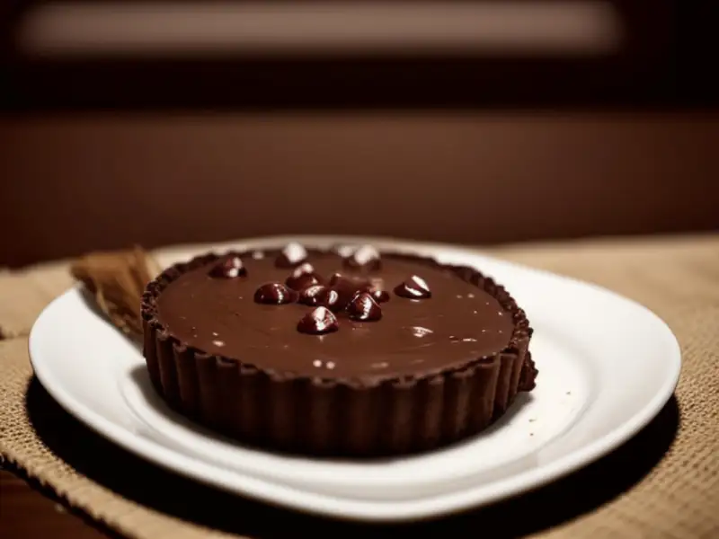 Bocadinhos de chocolate gelado com gordura de coco