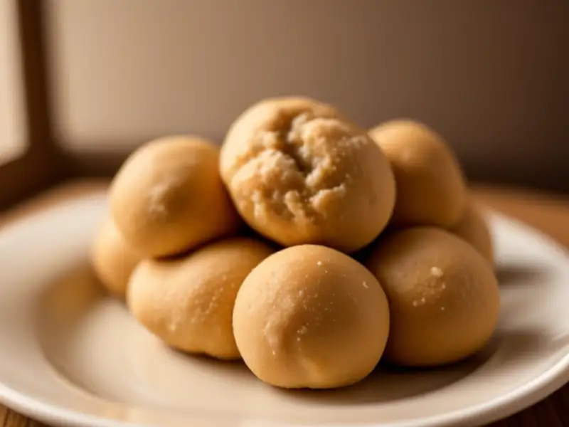 Bolitas de masa con nueces