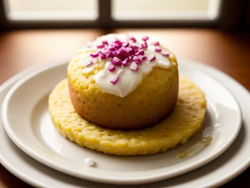 Bolinhos de amaranto com presunto, cenoura e emmental
