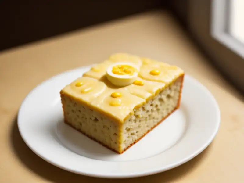 Bolo de banana com farinha de trigo e de milho