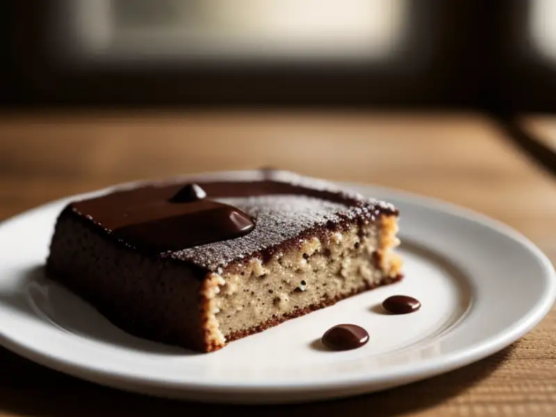 Bolo de chocolate e amêndoas