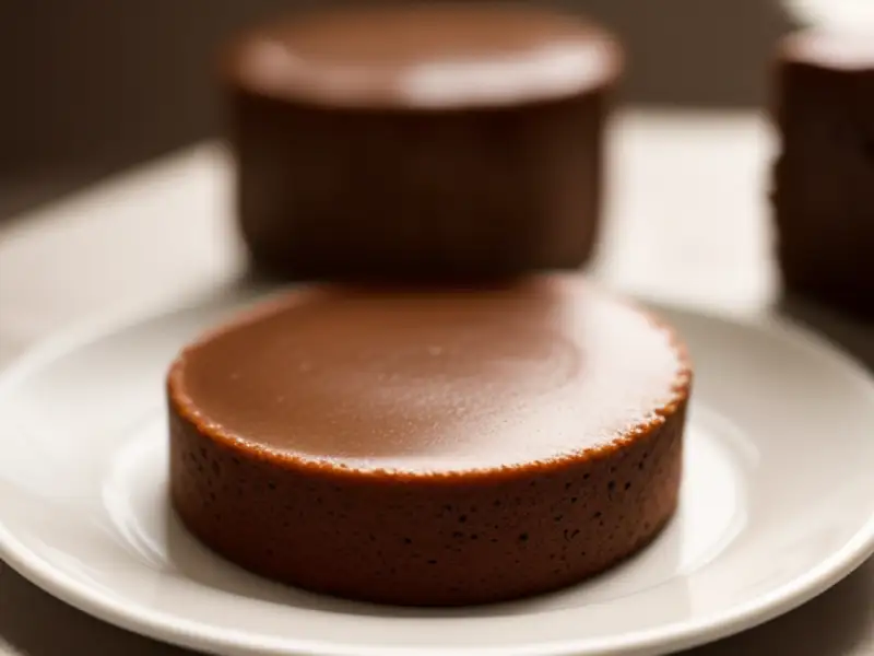 Bolo de manteiga com cobertura de chocolate