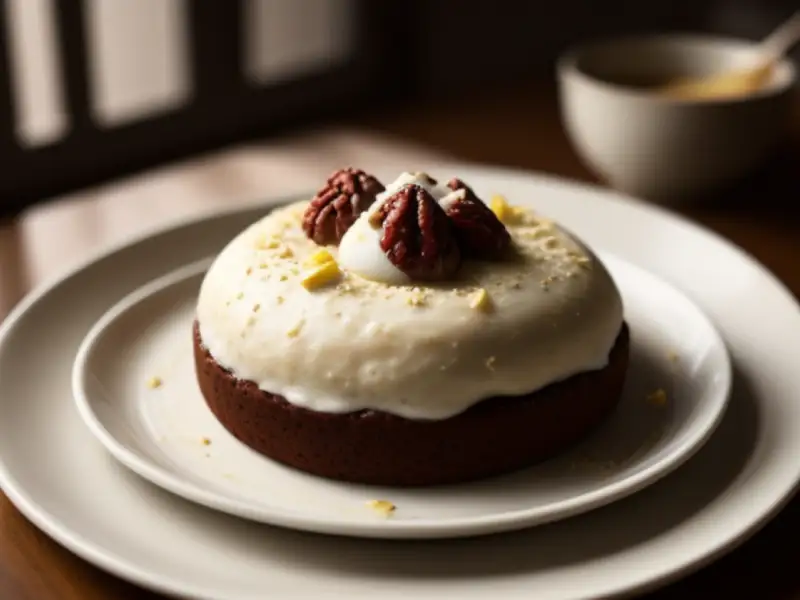 Bolo de nozes com chocolate amargo