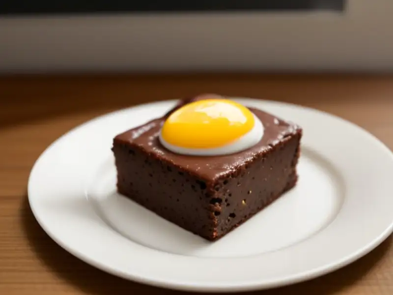 Bolo de nozes em quadrados, estilo brownie