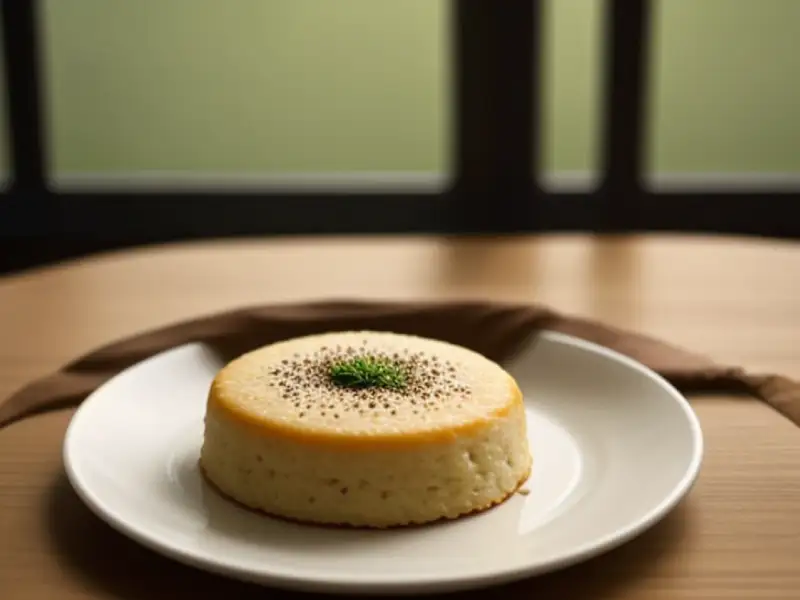 Bolo de palmeira-de-leque assado no fogo de lenha