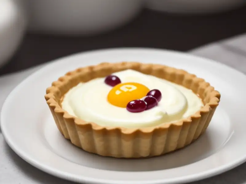 Bolo de queijo fresco com uvas-passas