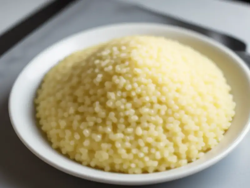 Harissa, bolo de semolina com coco e calda