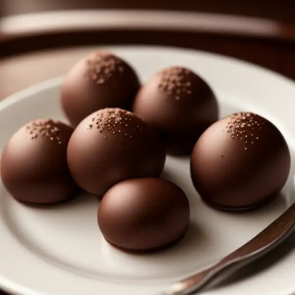 Bouchées au chocolat cru et à l'huile de coco