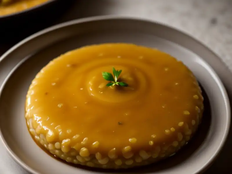 Bolinhas doces de feijão-mungo com jaggery